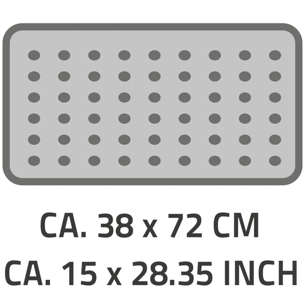 RIDDER Tapete de banho antiderrapante Plattfuß 72x38 cm cinzento 67087