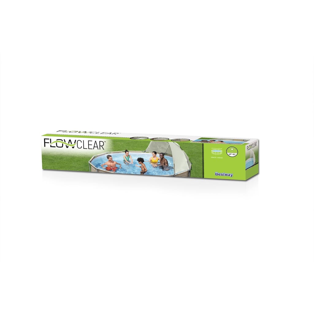 Bestway Toldo para piscina acima do solo branco