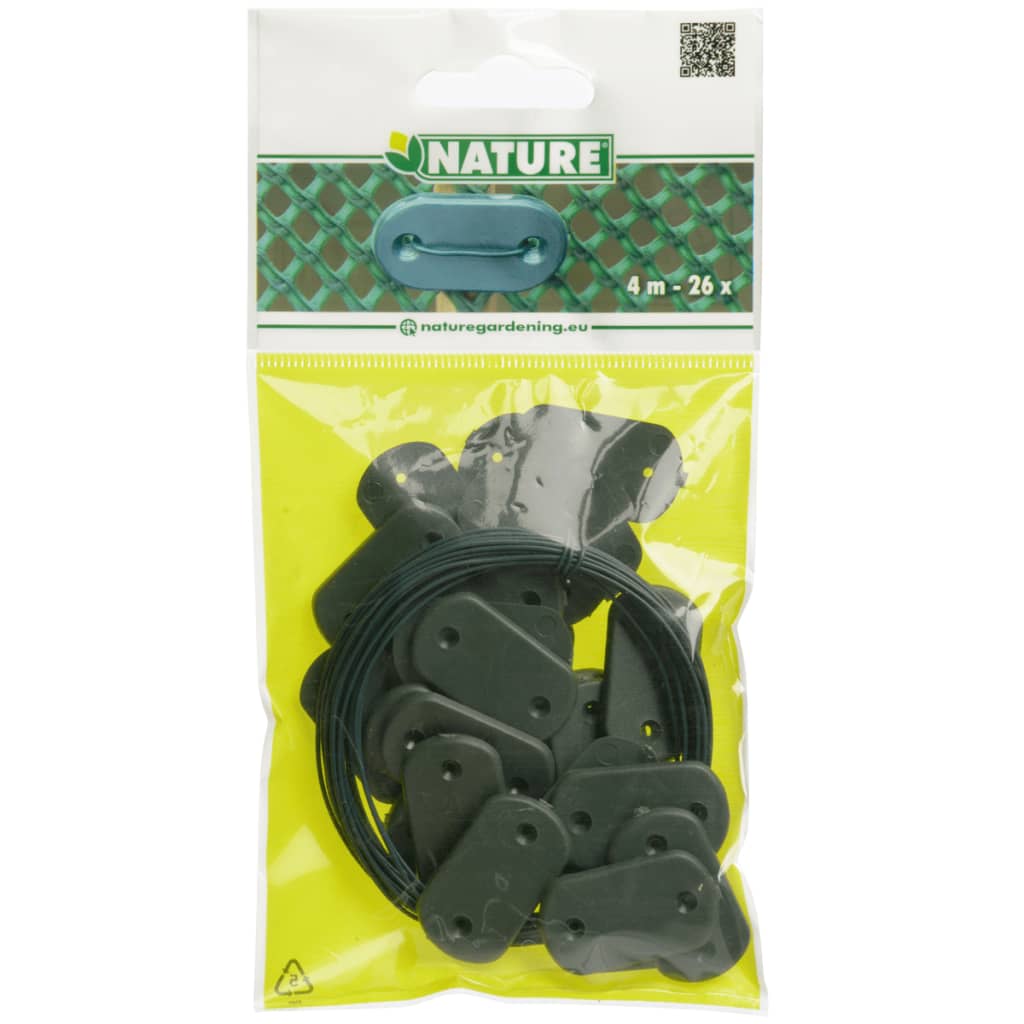 Nature 27 pcs conjunto de fixação de tela de jardim verde