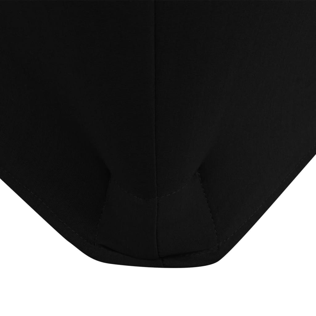 Capa extensível para mesa 2 pcs 183x76x74 cm preto