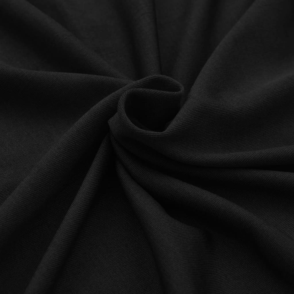 Capa extensível para mesa 2 pcs 183x76x74 cm preto