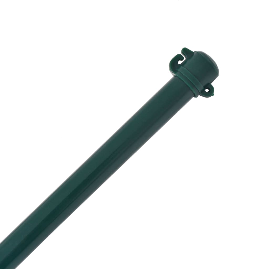 Postes de jardim 10 pcs 1 m metal verde