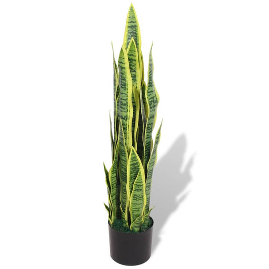 Planta espada-de-são-jorge artificial com vaso 90 cm verde