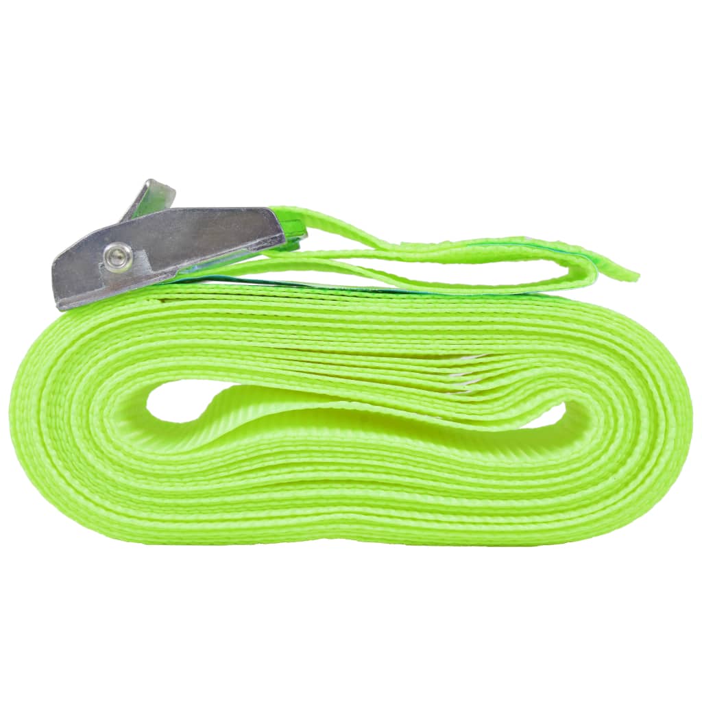 Cintas 10 pcs 0,25 toneladas 5mx25mm verde fluorescente