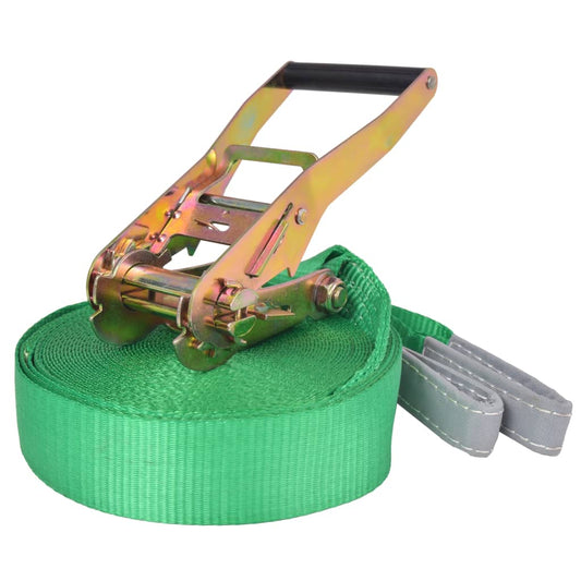 Slackline 15 m x 50 mm 150 kg verde