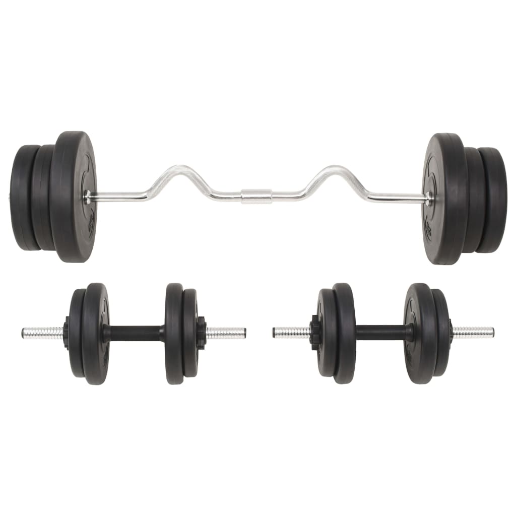 Conjunto de barras e halteres 60 Kg