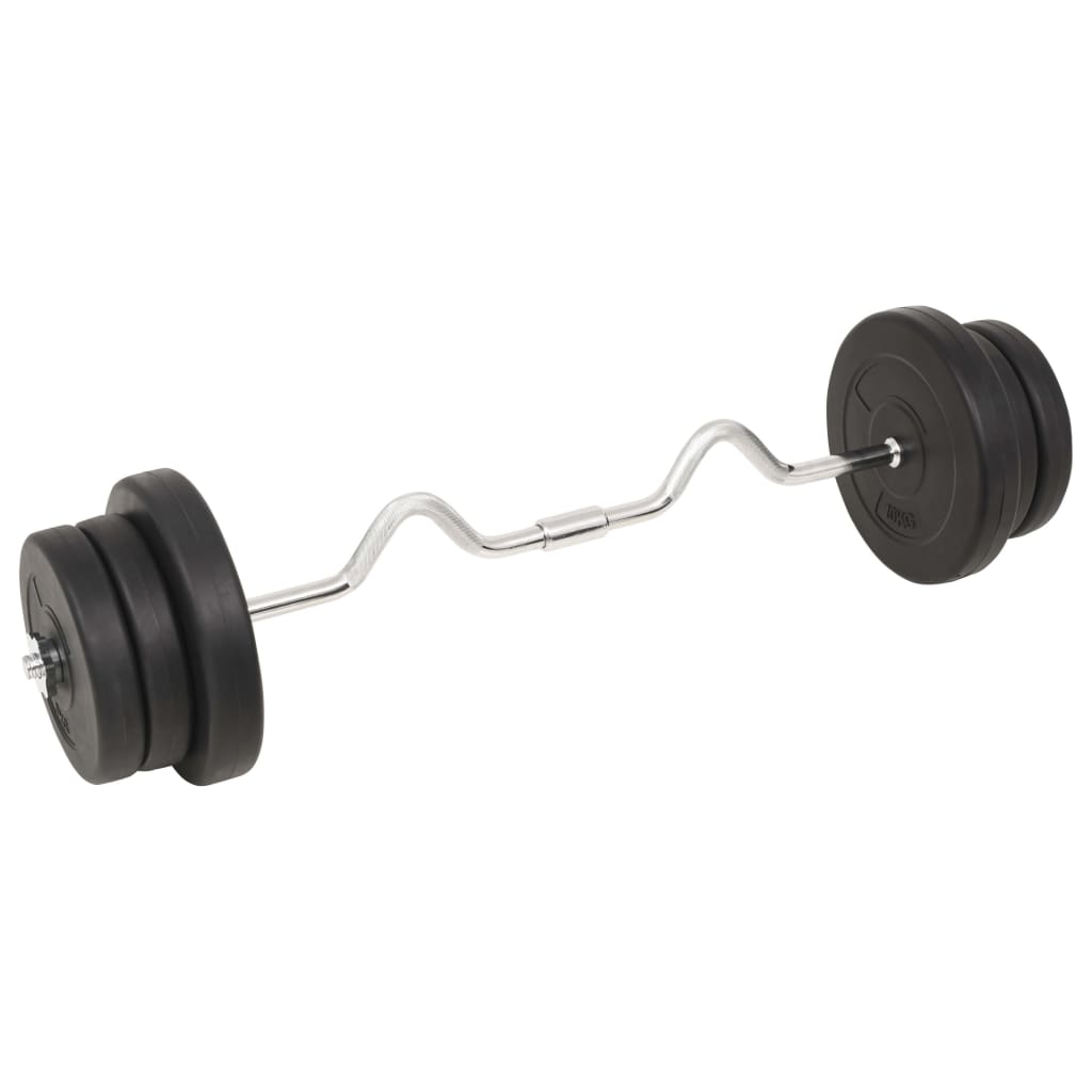 Conjunto de barras e halteres 60 Kg