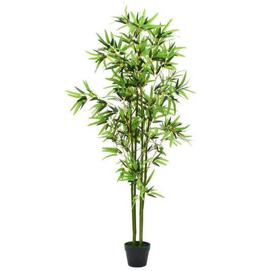 Planta de bambu artificial com vaso 175 cm verde