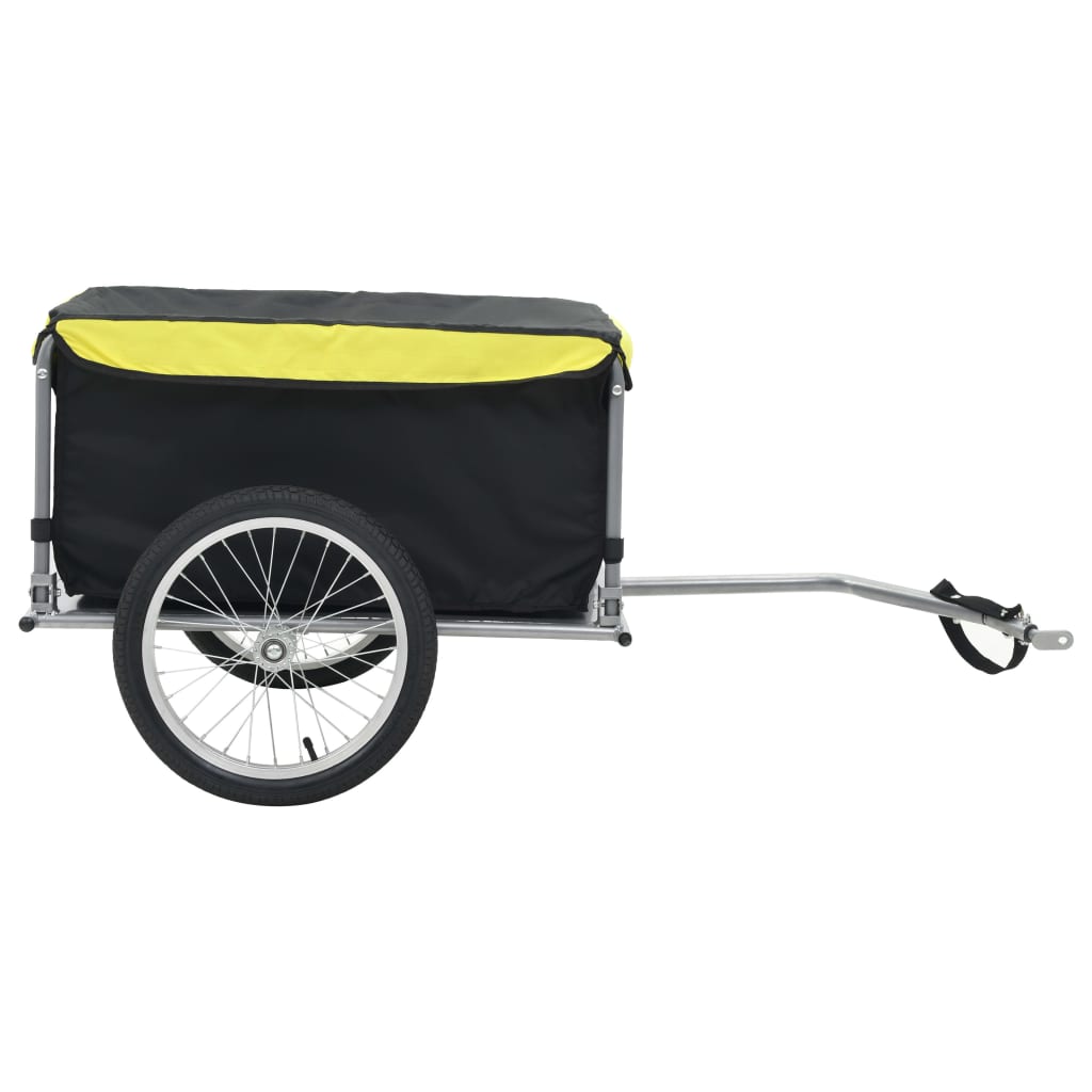 Reboque p/ bicicleta preto e amarelo 65 kg