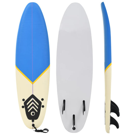 Prancha de surf 170 cm azul e creme