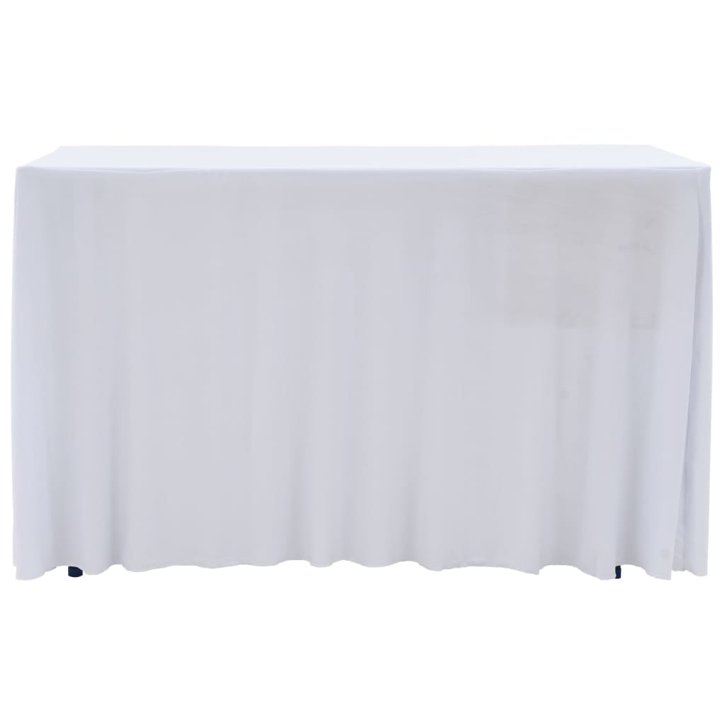 Capa extensível para mesa c/ camilha 2 pcs 120x60,5x74cm branco