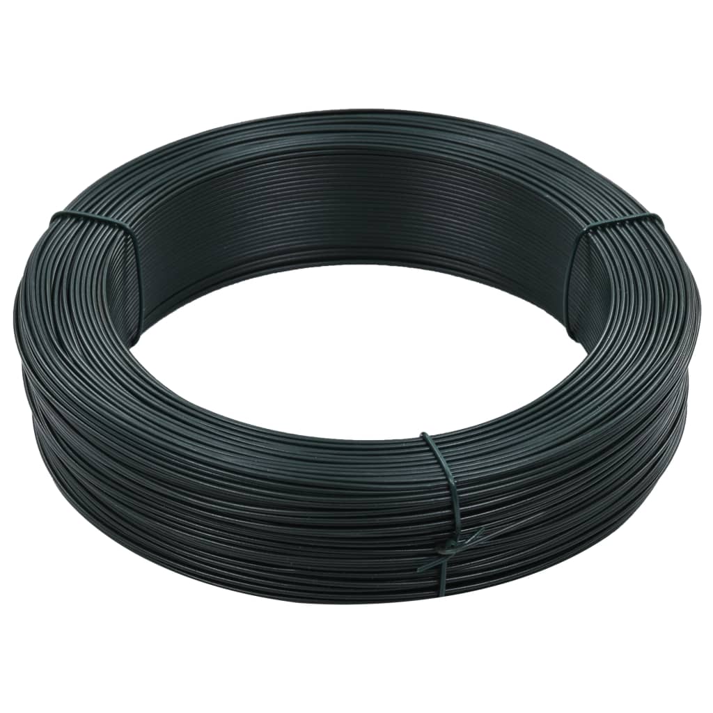 Arame para prender cerca 250 m 1,4/2 mm aço preto esverdeado