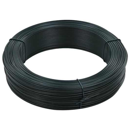 Arame para prender cerca 250 m 1,4/2 mm aço preto esverdeado