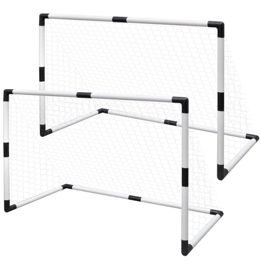 Conjunto de mini balizas de futebol para criança 2 pcs 91,5x48x61 cm