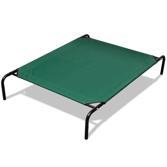 Cama animal de estimação alta com estrutura de aço 90 x 60 cm