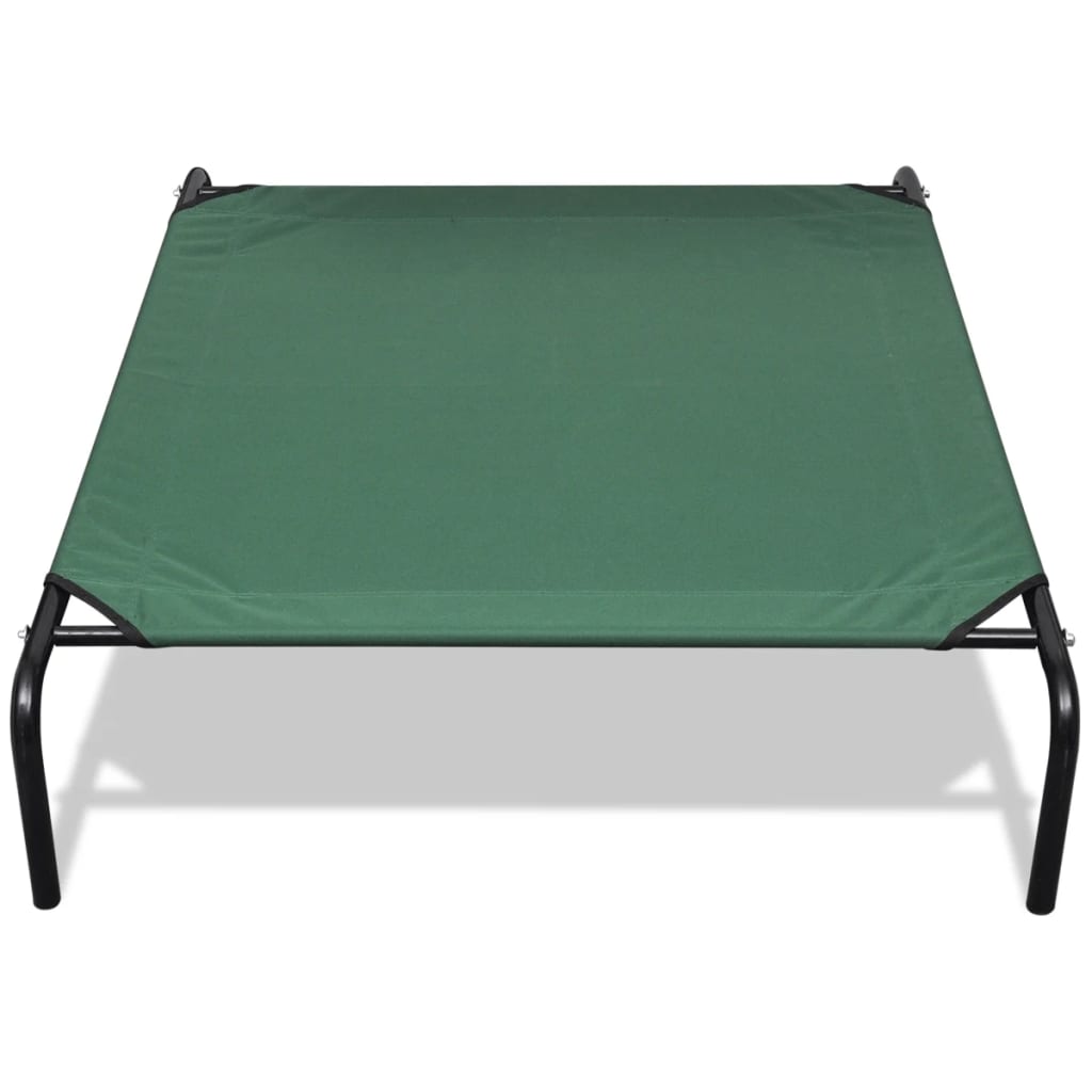 Cama animal de estimação alta com estrutura de aço 90 x 60 cm