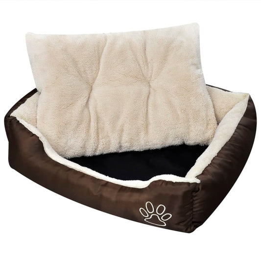 Cama para cães quente com almofadão acolchoado M