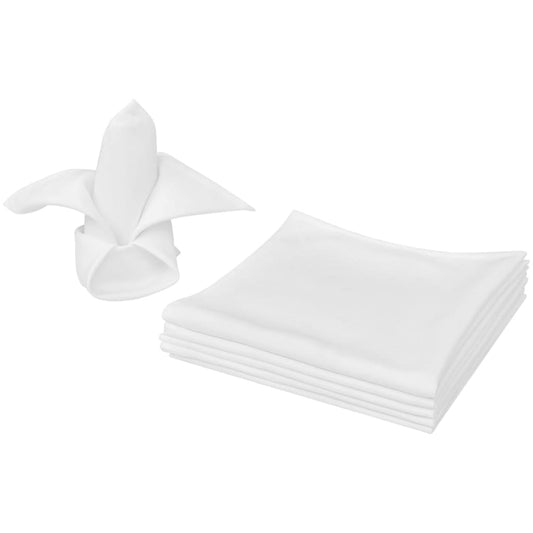 Guardanapos de jantar 25 pcs 50 x 50 cm branco