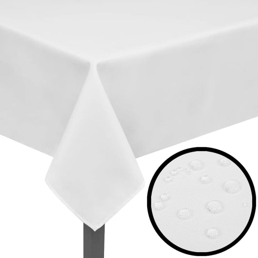 Toalhas de mesa 5 pcs 130 x 130 cm branco