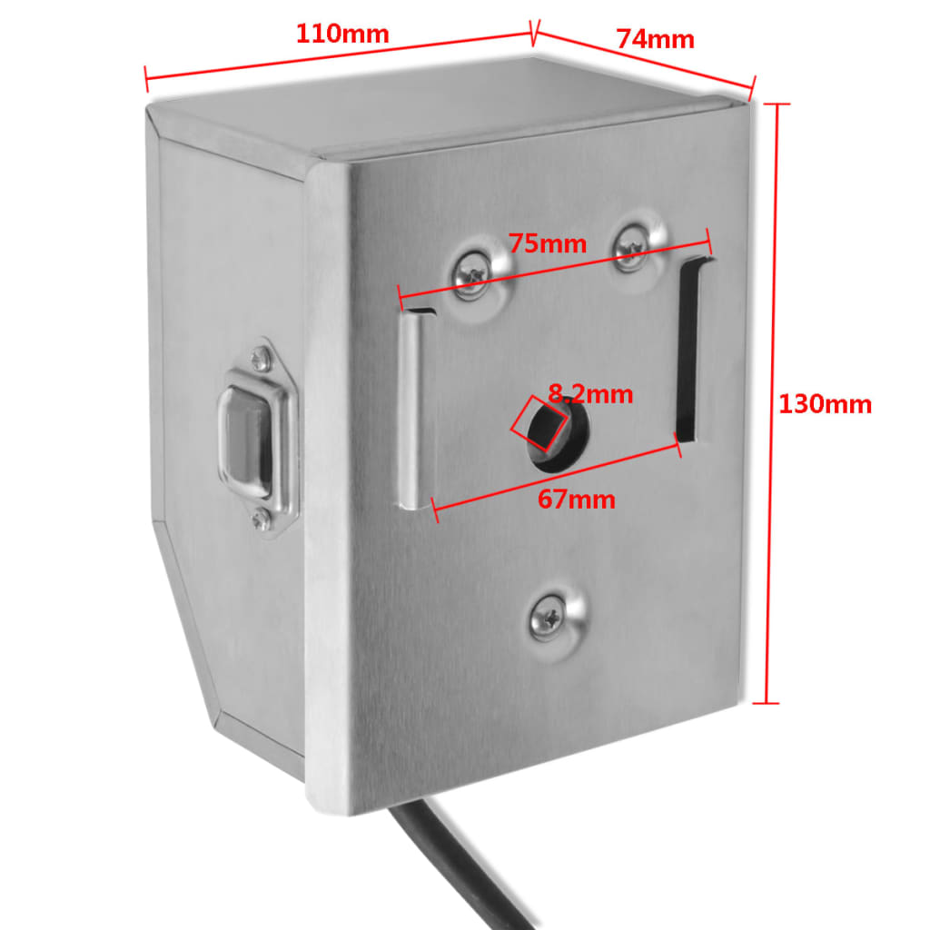 Motor p/ espeto de churrasqueira profissional aço inoxidável 4 W