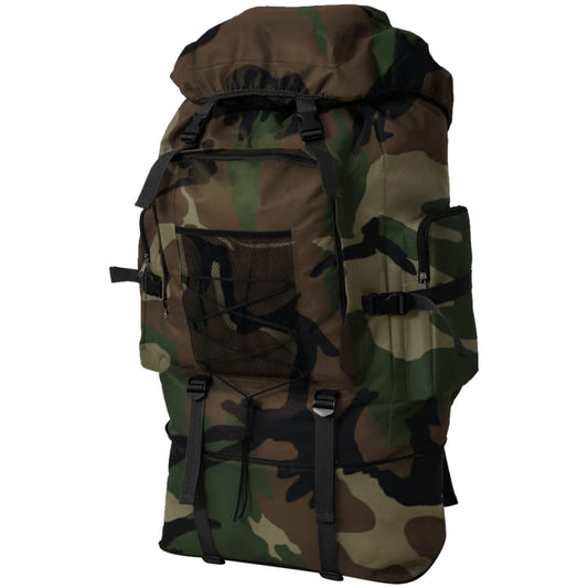 Mochila estilo camuflagem do exército XXL 100 L