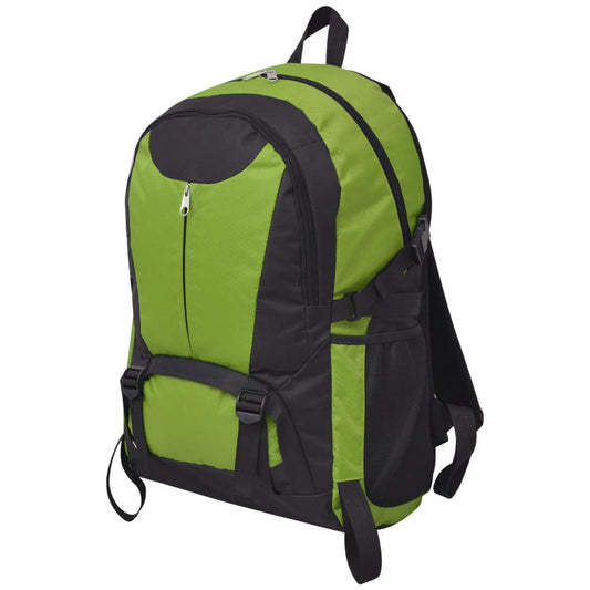 Mochila para caminhadas 40 L preto e verde