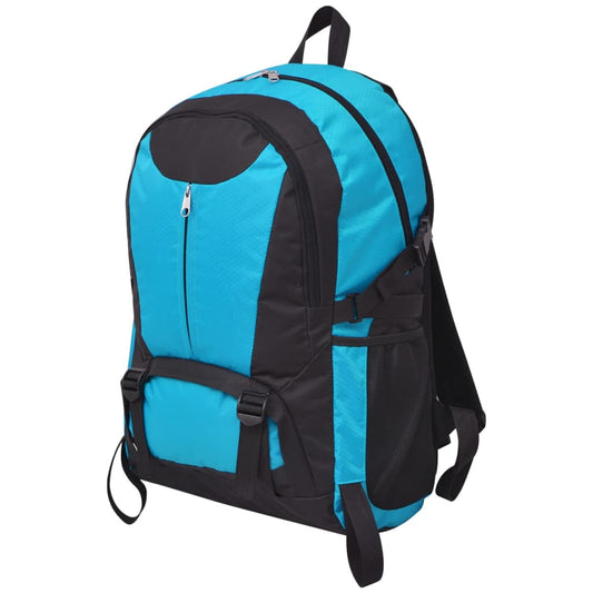 Mochila para caminhadas 40 L preto e azul