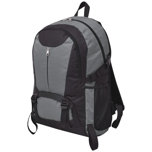 Mochila para caminhadas 40 L preto e cinzento