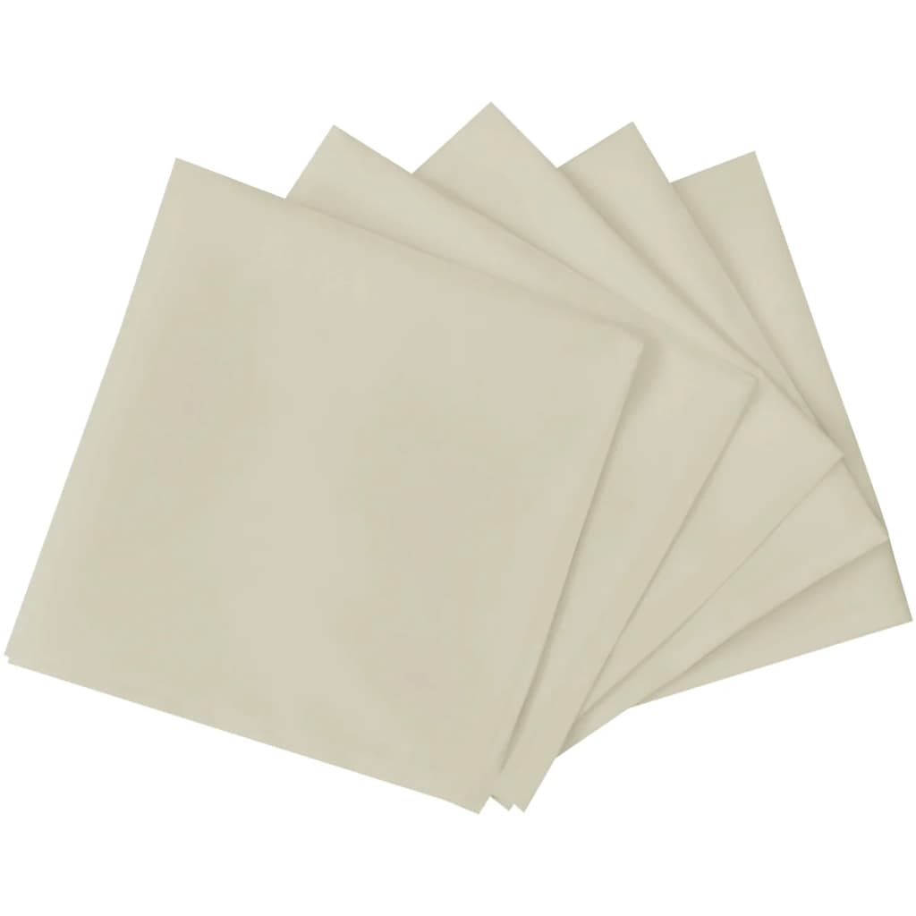 Guardanapos de jantar 25 pcs 50x50 cm creme