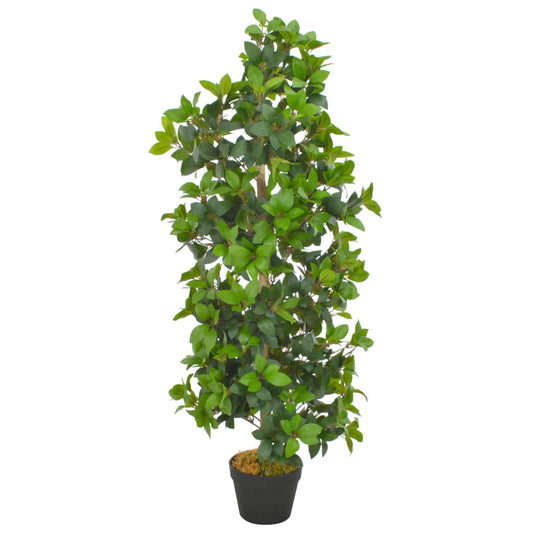 Planta loureiro artificial com vaso 120 cm verde