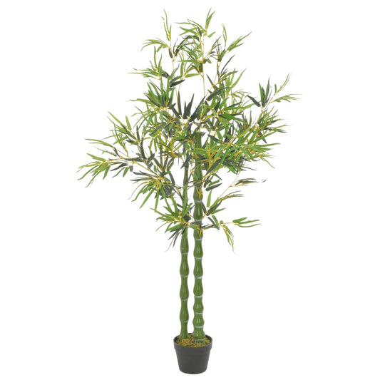 Bambu artificial com vaso verde 160 cm