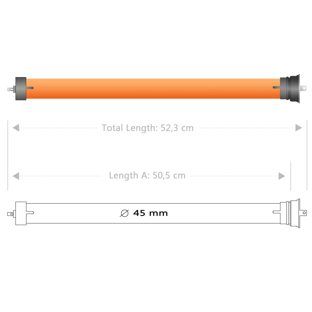 Motor tubular 50 Nm