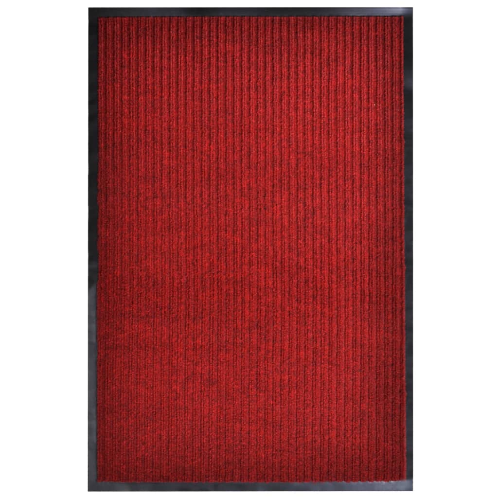 Tapete de porta 117x220 cm PVC vermelho