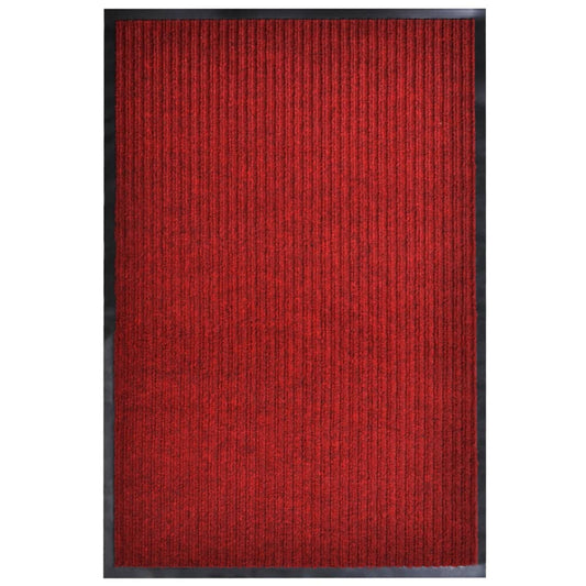 Tapete de porta 117x220 cm PVC vermelho