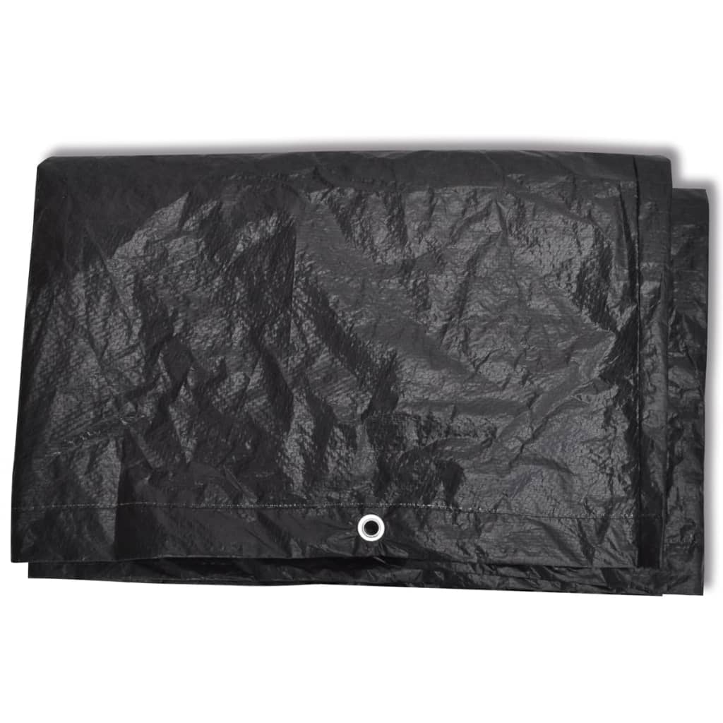 Capas para mobiliário de jardim 2 pcs 8 ilhós 180x70x90 cm