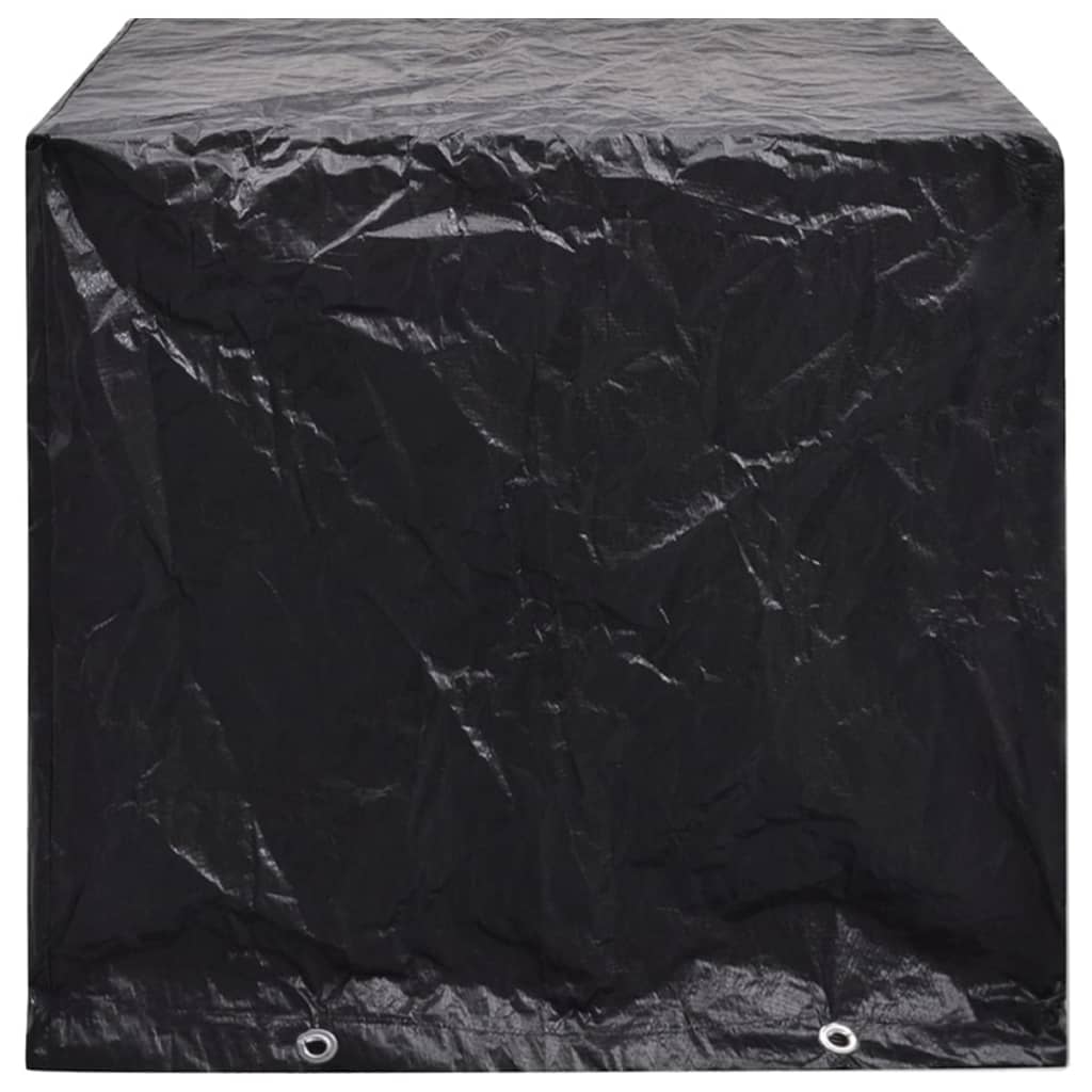 Capas para mobiliário de jardim 2 pcs 8 ilhós 122x112x98 cm