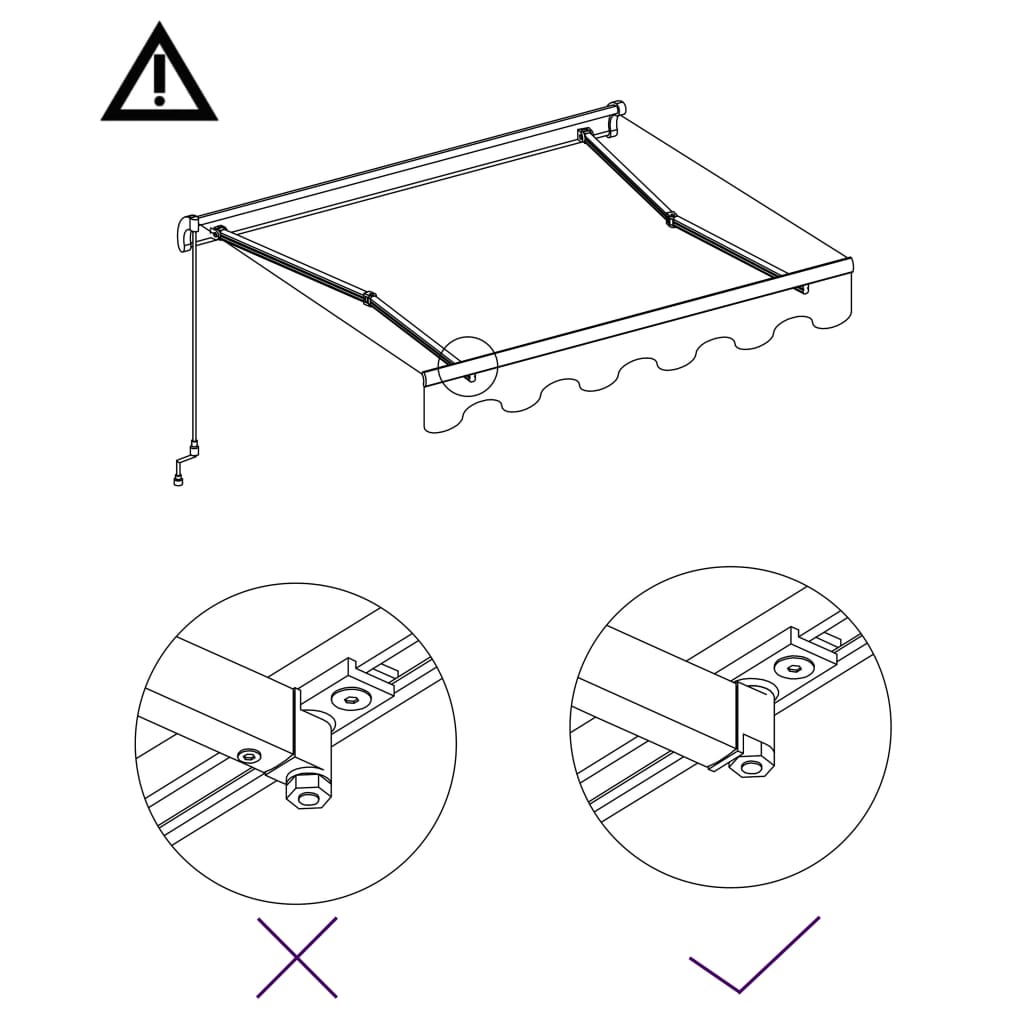 Toldo retrátil manual 450x300 cm antracite