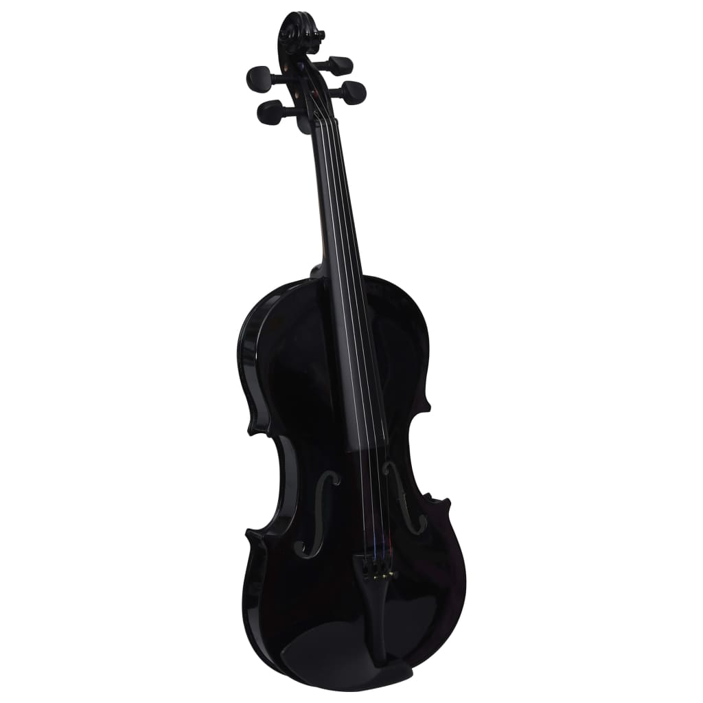 Conjunto completo violino c/ arco e apoio de queixo 4/4 preto