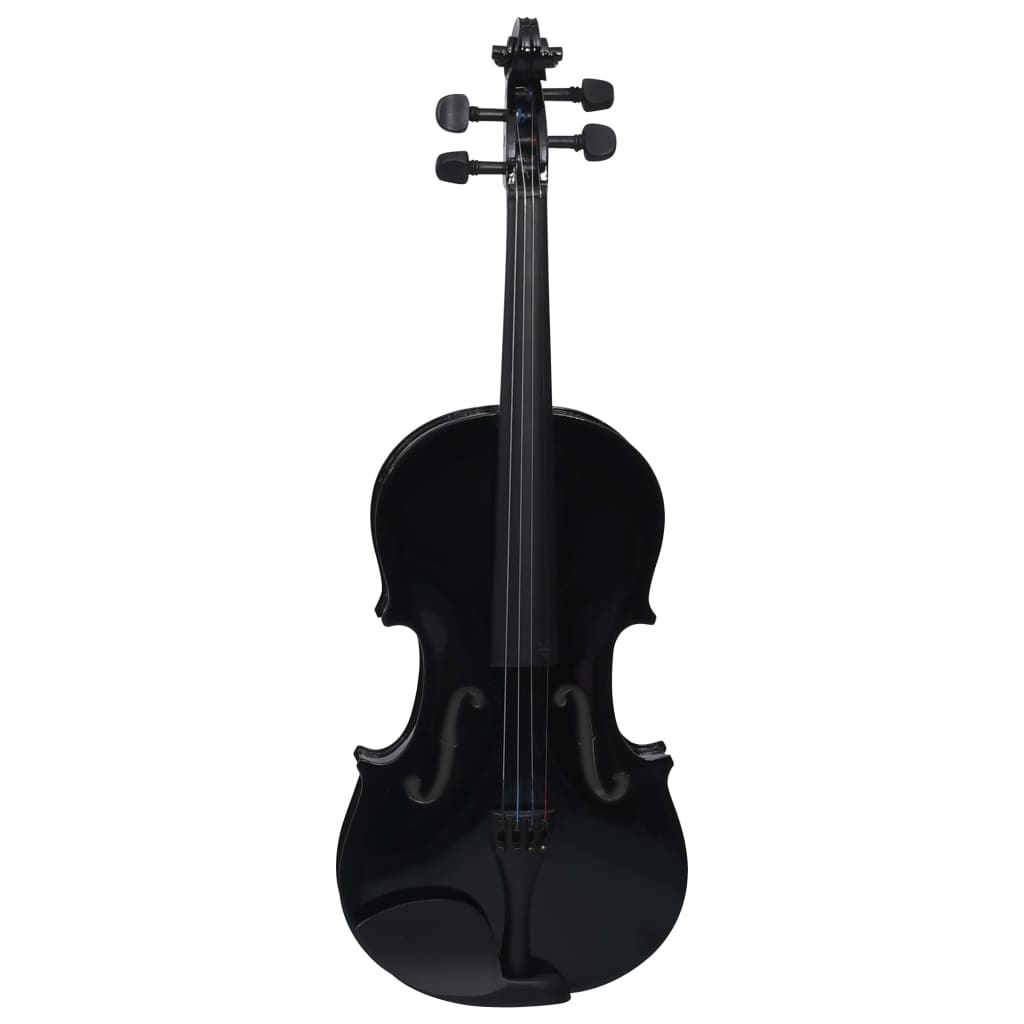 Conjunto completo violino c/ arco e apoio de queixo 4/4 preto