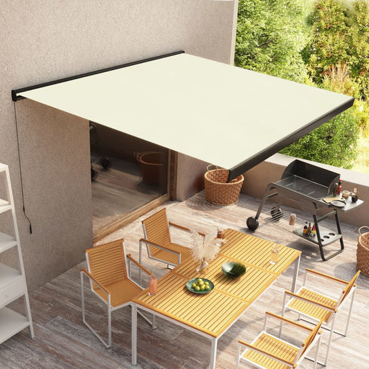 Toldo manual com caixa 300x250 cm creme