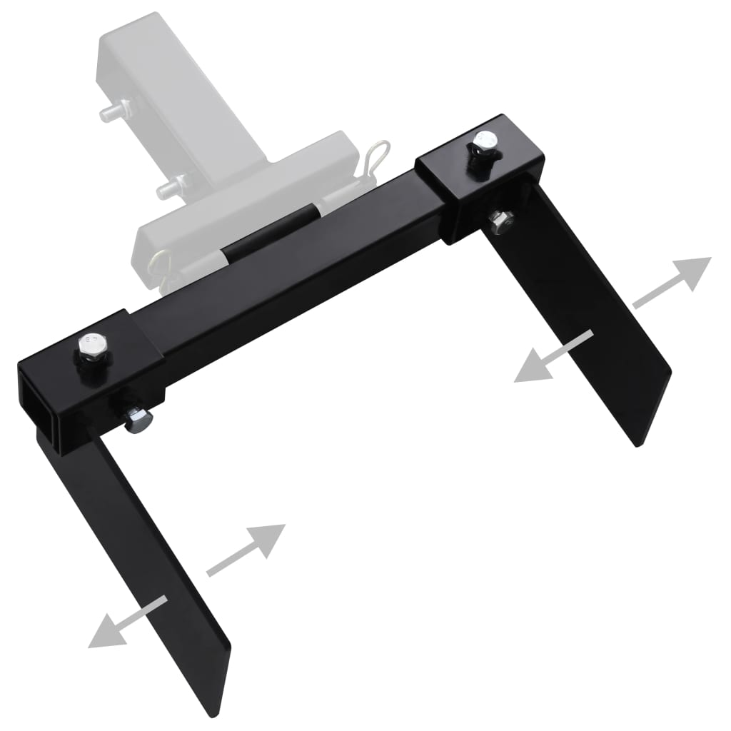 Adaptador de limpa-neve para cortador de relva preto