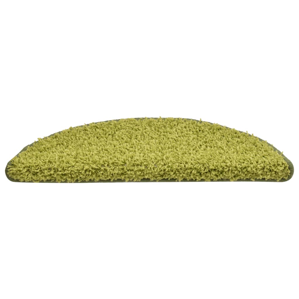 Tapete/carpete para degraus 15 pcs 56x17x3 cm verde