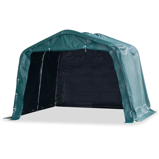 Tenda para gado removível PVC 550 g/m² 3,3x3,2 m verde escuro