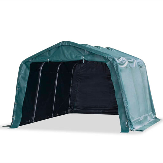 Tenda para gado removível PVC 550 g/m² 3,3x4,8 m verde escuro