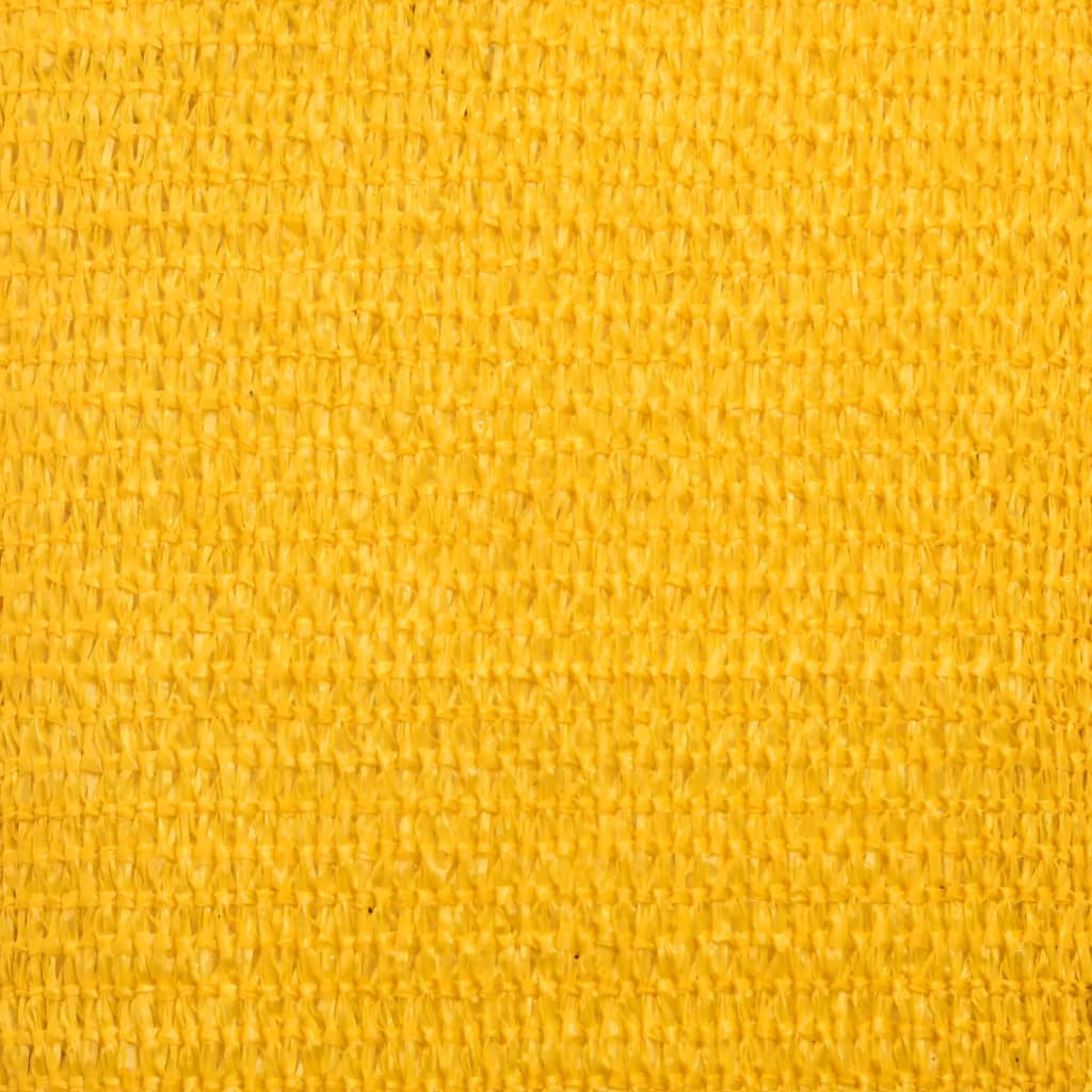 Para-sol estilo vela 160 g/m² 2,5x5 m PEAD amarelo