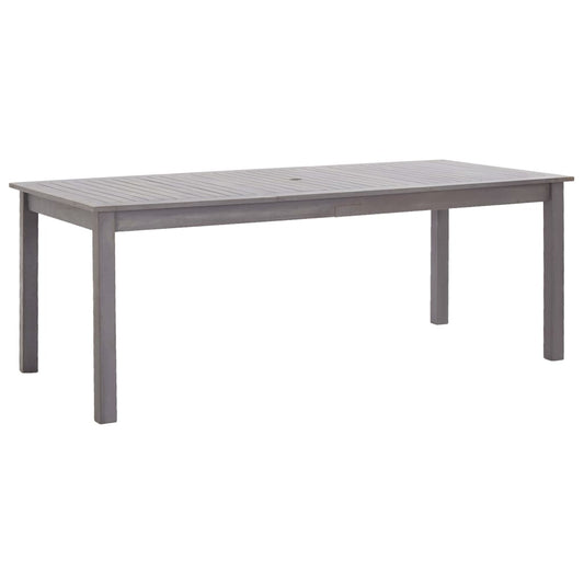 Mesa de jardim 200x90x74 cm acácia maciça cinzento lavado