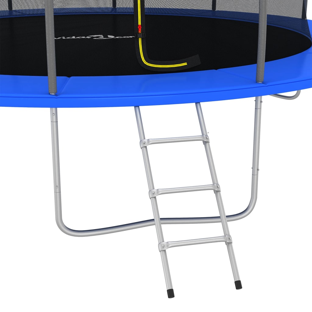 Conjunto de trampolim redondo 488x90 cm 150 kg