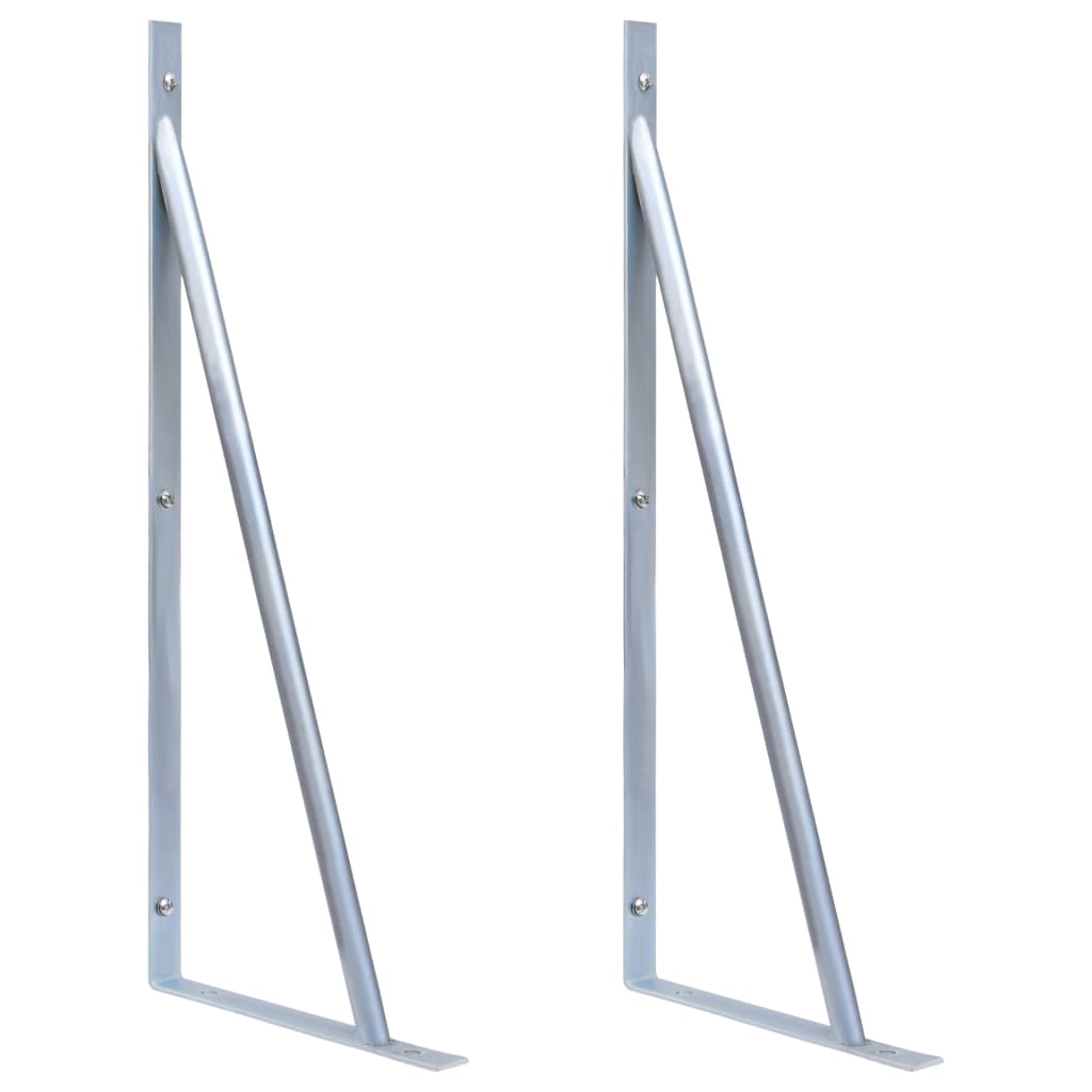 Suportes para postes de vedação 2 pcs aço galvanizado