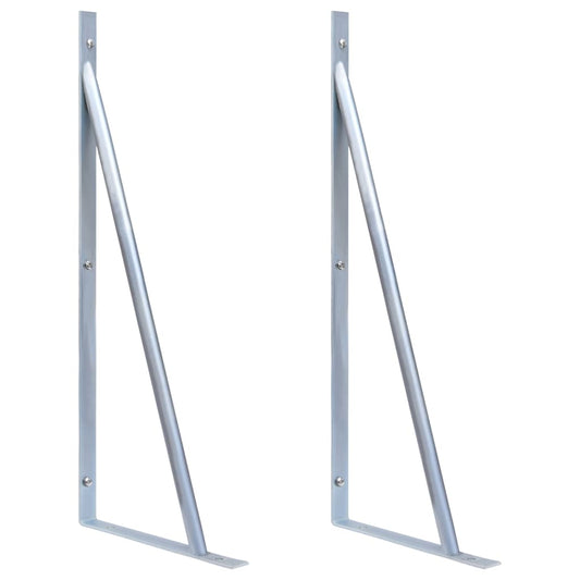 Suportes para postes de vedação 2 pcs aço galvanizado