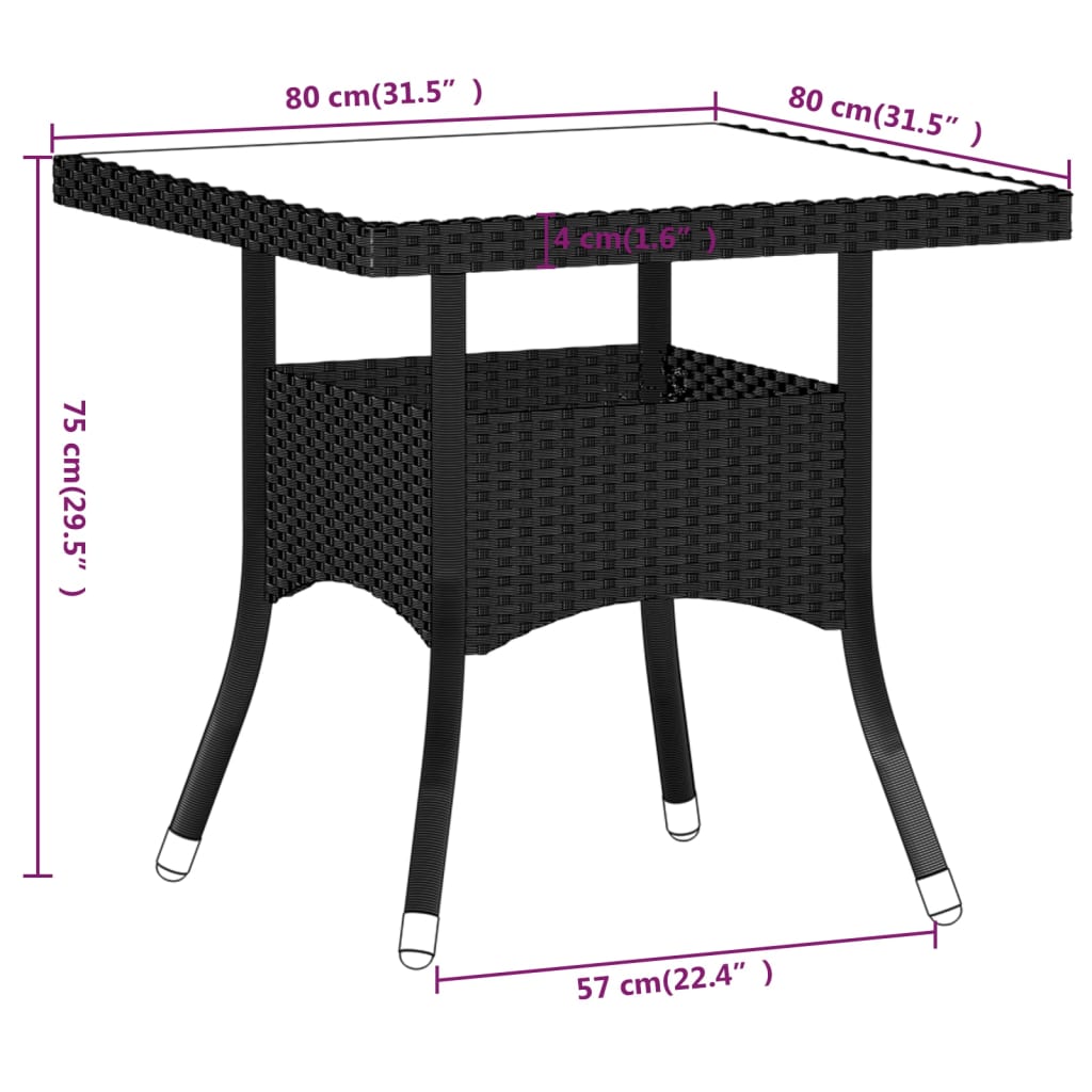 5 pcs conjunto de jantar p/ jardim vime PE/acácia maciça cinza